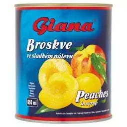 Tesco Giana Broskve 820g nabídka