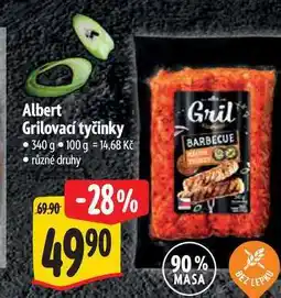Albert Albert Grilovací tyčinky 340 g nabídka