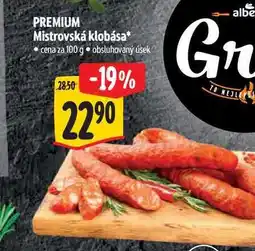 Albert PREMIUM Mistrovská klobása 100 g nabídka