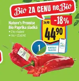 Albert Nature's Promise Bio Paprika sladká 2 ks nabídka