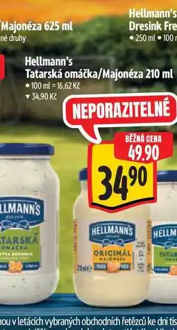 Albert Hellmann's Tatarská omáčka/Majonéza 210 ml nabídka