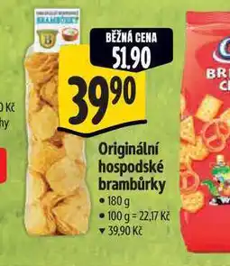 Albert Originální hospodské brambůrky 180 g nabídka