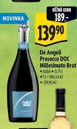 Albert De Angeli Prosecco DOC Millesimato Brut 0,75 l nabídka