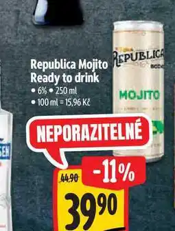 Albert Republica Mojito Ready to drink 6% 250 ml nabídka