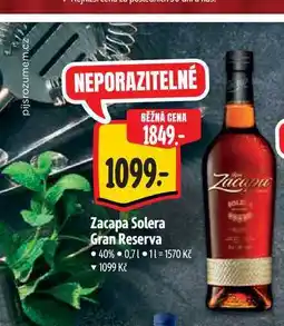 Albert Zacapa Solera Gran Reserva 0,7 l nabídka