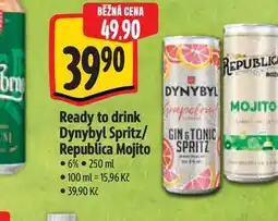 Albert Ready to drink Dynybyl Spritz/ Republica Mojito 250 ml nabídka