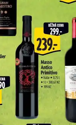 Albert Masso Antico Primitivo 0,75 l nabídka