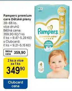 Tesco Pampers premium care Dětské pleny, 38-68 ks nabídka