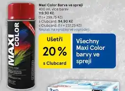 Tesco Maxi Color Barva ve spreji, 400 ml, více barev nabídka