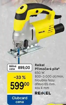 Tesco Reikel Přímočará pila, 650 W. 800-3 000 ot/min, hloubka řezu: dřevo 65 mm. kov 4 mm nabídka