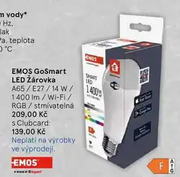 Tesco EMOS GoSmart LED Žárovka, A65/E27/14 W / 1400 lm/Wi-Fi nabídka
