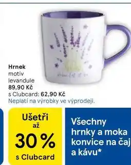 Tesco Hrnek motiv levandule nabídka