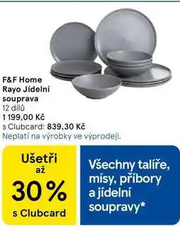 Tesco F&F Home Rayo Jídelní souprava, 12 dílů nabídka