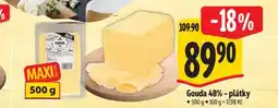 Albert Gouda 48% - plátky 500 g nabídka