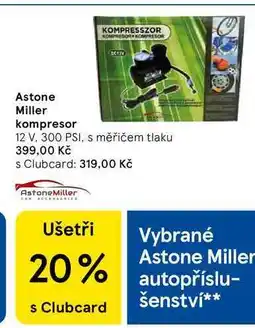 Tesco Astone Miller kompresor 12 V. 300 PSI, s měřičem tlaku nabídka