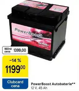 Tesco PowerBoost Autobaterie, 12 V, 45 Ah nabídka