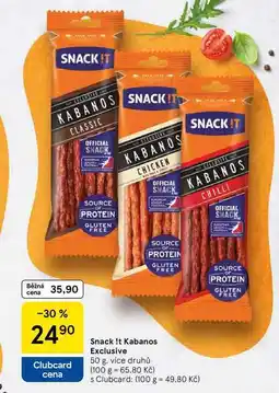 Tesco Snack !t Kabanos Exclusive, 50 g nabídka