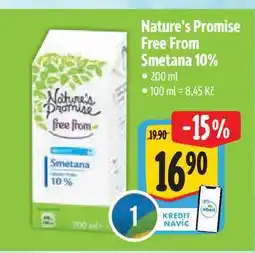 Albert Nature's Promise Free From Smetana 10% 200 ml nabídka
