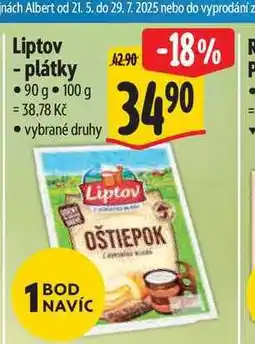 Albert Liptov - plátky 90 g nabídka