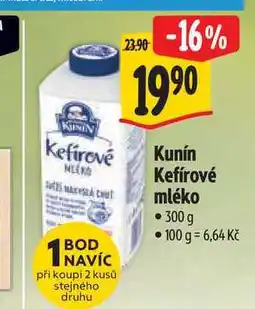 Albert Kunín Kefírové mléko 300 g nabídka