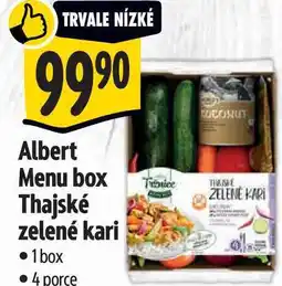 Albert Albert Menu box Thajské zelené kari 4 porce nabídka