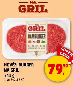 Penny Market Hovězí burger na gril nabídka