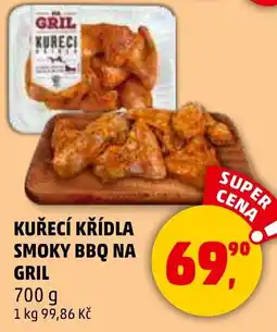 Penny Market Kuřecí křídla smoky BBQ na gril nabídka