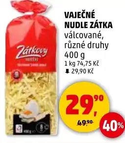 Penny Market Vaječné nudle Zátka nabídka