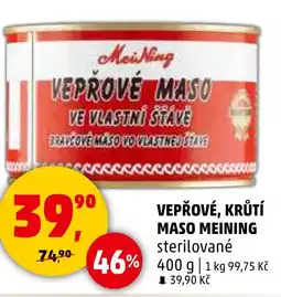 Penny Market Vepřové, krůtí Maso meining nabídka