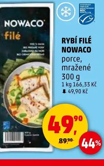 Penny Market NOWACO Rybí filé nabídka