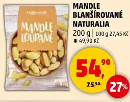 Penny Market NATURALIA Mandle blanšírované nabídka
