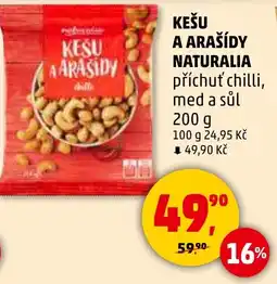 Penny Market NATURALIA Kešu a arašídy nabídka
