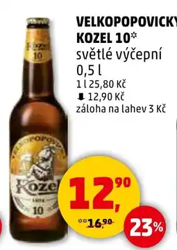 Penny Market Velkopopovický Kozel 10 nabídka