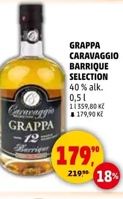 Penny Market Grappa Caravaggio Barrique selection nabídka