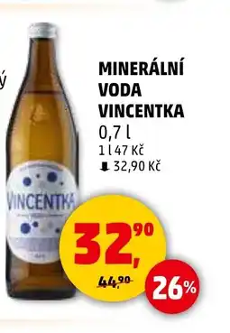 Penny Market VINCENTKA Minerální voda nabídka