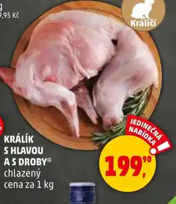 Penny Market Králík s hlavou a s droby nabídka