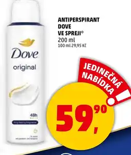 Penny Market DOVE Antiperspirant ve spreji nabídka