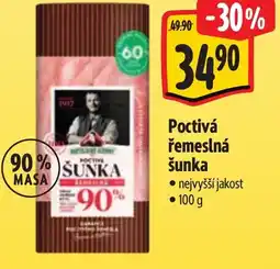 Albert Poctivá řemeslná šunka nabídka