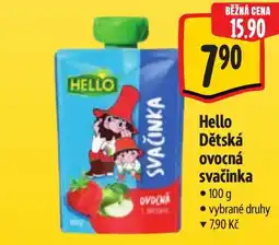Albert HELLO Dětská ovocná svačinka nabídka
