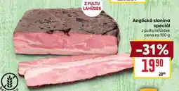 Billa Anglická slanina speciál nabídka