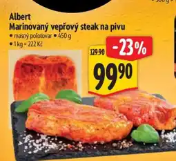 Albert Albert Marinovaný vepřový steak na pivu nabídka