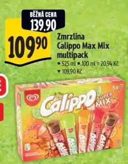 Albert Zmrzlina Calippo Max Mix multipack nabídka