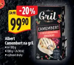 Albert Albert Camembert na gril nabídka