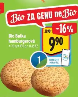 Albert Bio Bulka hamburgerová nabídka