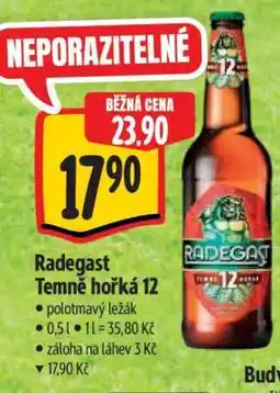 Albert Radegast Temně Hořká 12 nabídka
