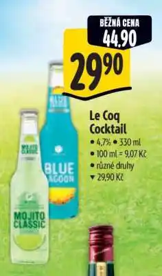 Albert Le Coq Cocktail nabídka