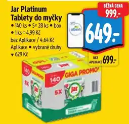 Albert JAR Platinum Tablety do myčky nabídka