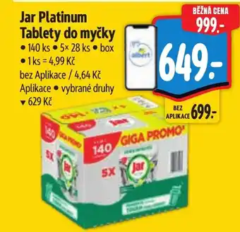 Albert JAR Platinum Tablety do myčky nabídka