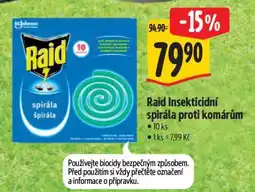 Albert Raid Insekticidní spirála proti komárům nabídka
