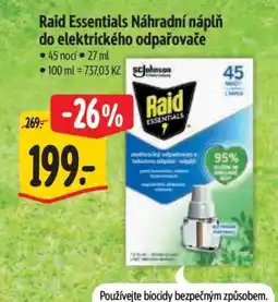 Albert Raid Essentials Náhradní náplň do elektrického odpařovače nabídka